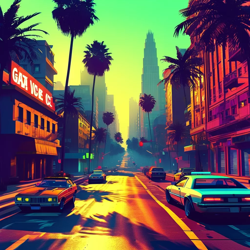 Grand Theft Auto: Vice City - Retro Game Reimagined gta vice city gta vice